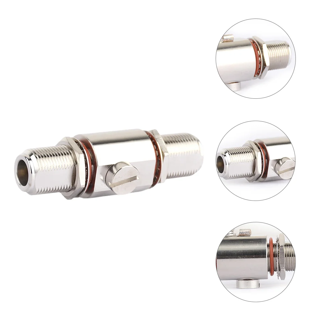 Arrester Thunder Arrestor Bulkhead Coax Female Plate for Outside Antenna Nickel-plated Brass Coaxial Cable Protector Type
Arrester Thunder Arrestor Bulkhead Coax Female Plate for Outside Antenna Nickel-plated Brass Coaxial Cable Protector Type