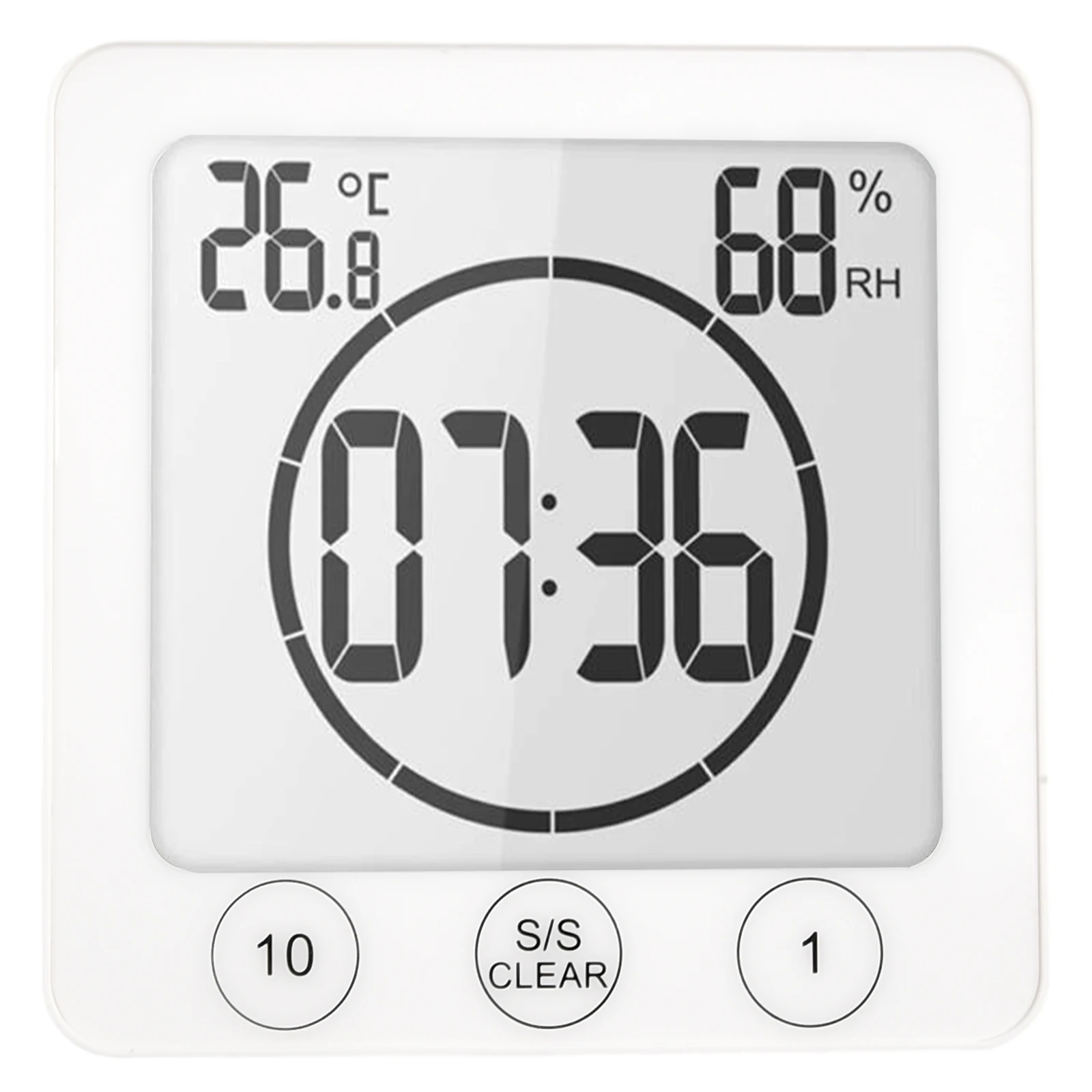 1pcs LCD Waterproof Shower Clock Hygrothermograph 115x50x115mm Bathroom&Kitchen Countdown Timer KT-9 Digital Clock
1pcs LCD Waterproof Shower Clock Hygrothermograph 115x50x115mm Bathroom&Kitchen Countdown Timer KT-9 Digital Clock