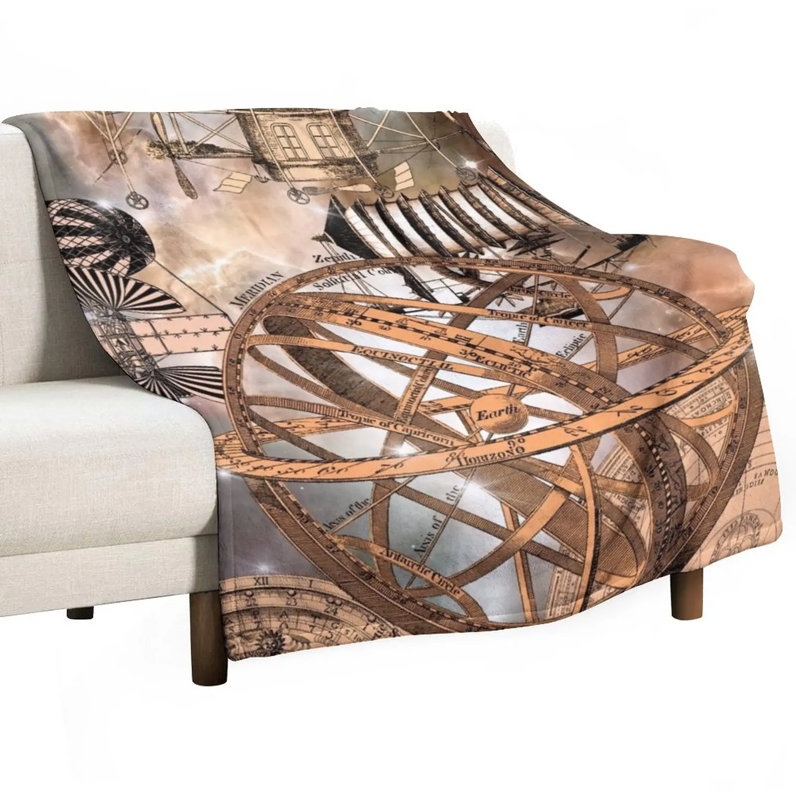 New Steampunk Airship Throw Blanket for babies sofa bed Fluffy Softs Hair Blankets 
New Steampunk Airship Throw Blanket for babies sofa bed Fluffy Softs Hair Blankets