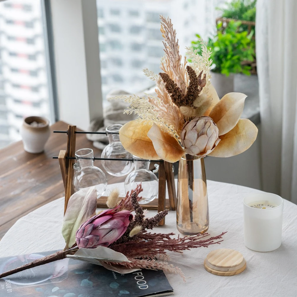 

Artificial Flower DIY Wedding Ceremony Floral Bouquet Artificial Plants Fake Flowers Home Decor