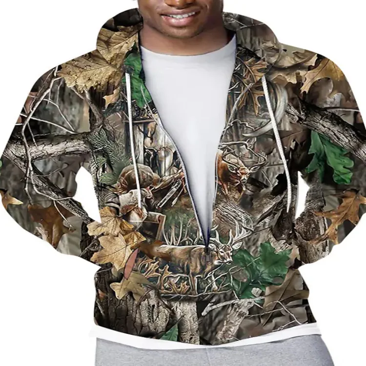

Hoodies 3d Print camouflage jungle Zipper Sweatshirts Men Women Hooded Oversized Hoodie Kids Zip Up Sweatshirts Tracksuits