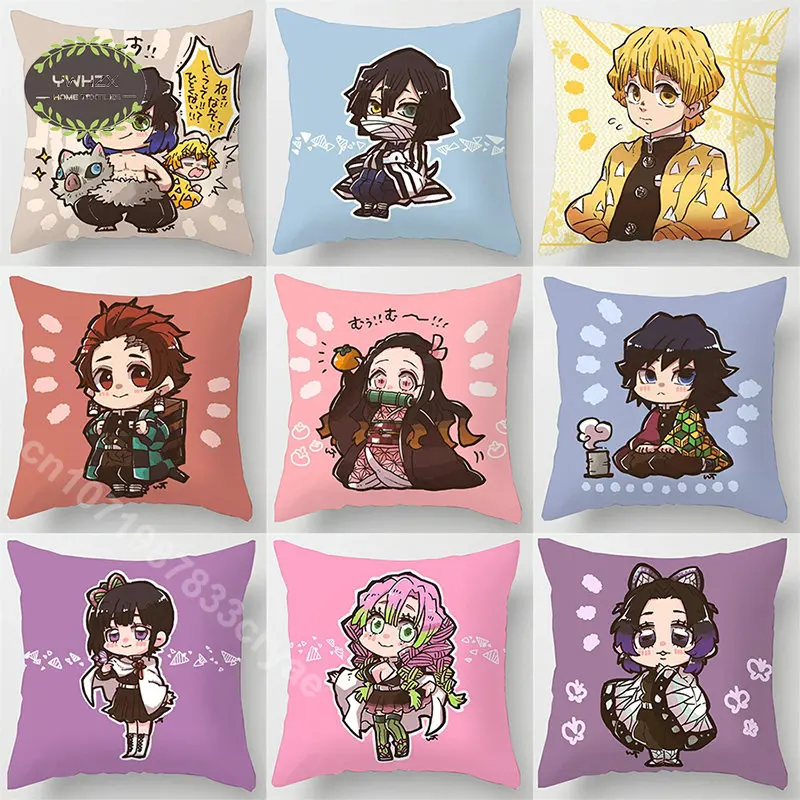 Japan Anime Demon Slayer Pillow Case Figure Printed Pillows Cover Soft Modern Home Decor Sofa Throw Pillowcase Cushion Covers
Japan Anime Demon Slayer Pillow Case Figure Printed Pillows Cover Soft Modern Home Decor Sofa Throw Pillowcase Cushion Covers