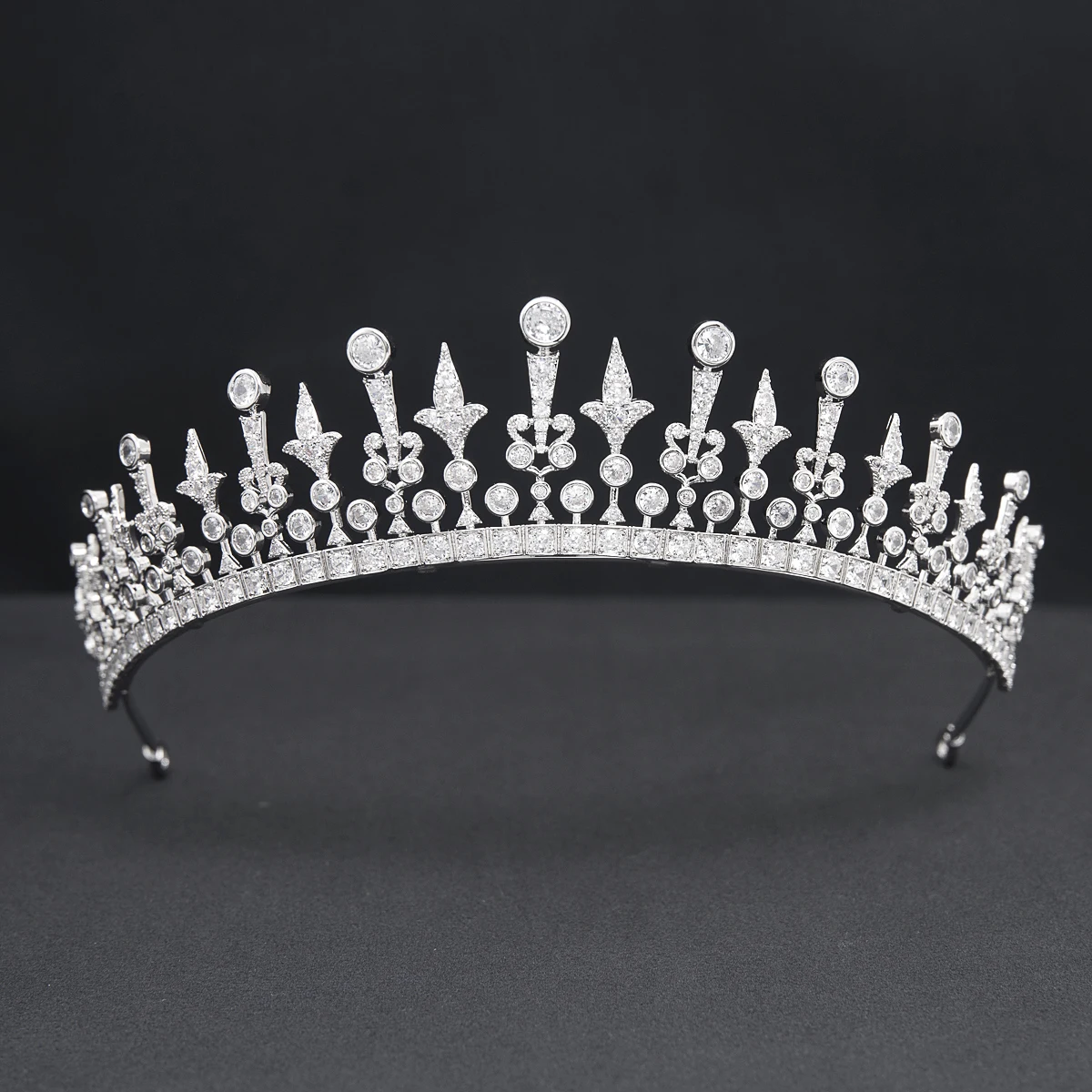 SEPBRIDALS Cubic Zirconia Royal Replica Tiara for Wedding,Crystal Princess Tiaras Diadem for Girl,Prom,Party Head Jewelry 
SEPBRIDALS Cubic Zirconia Royal Replica Tiara for Wedding,Crystal Princess Tiaras Diadem for Girl,Prom,Party Head Jewelry