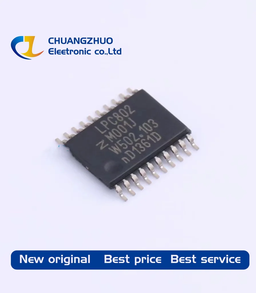 1Pcs New original LPC802M001JDH20J 16KB ARM-MSeries 2KB 15MHz FLASH 17 TSSOP-20 Microcontroller Units
1Pcs New original LPC802M001JDH20J 16KB ARM-MSeries 2KB 15MHz FLASH 17 TSSOP-20 Microcontroller Units
