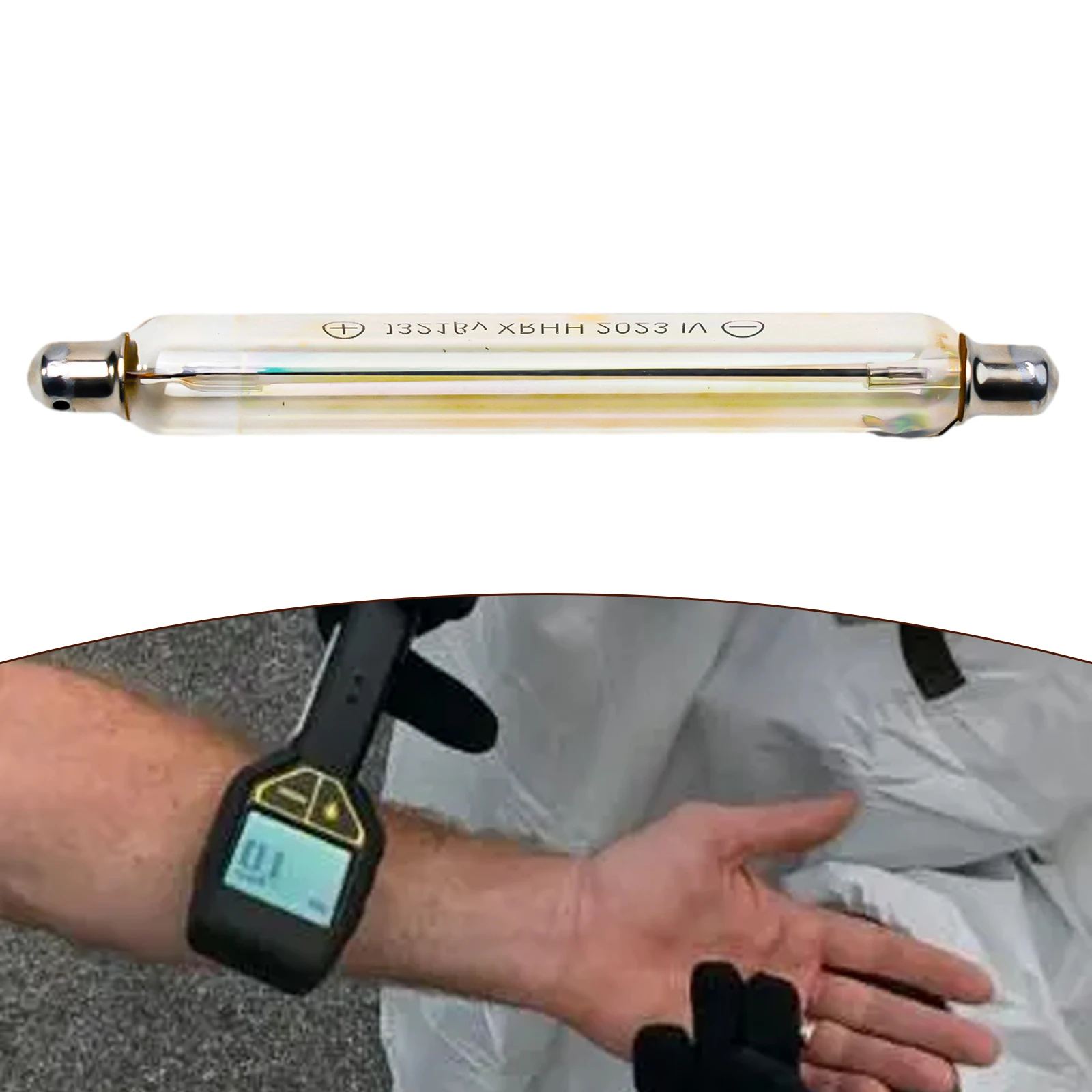Geiger Tube Nuclear Radiation Detector Geiger Counter Radiation Detect Beta 10%/80V 110mm. 25 Times/minute Gamma
Geiger Tube Nuclear Radiation Detector Geiger Counter Radiation Detect Beta 10%/80V 110mm. 25 Times/minute Gamma