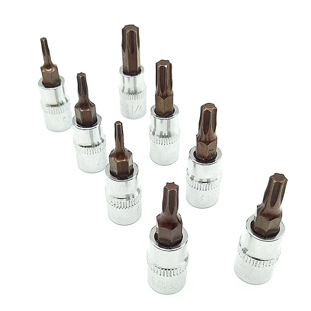 1Pc Hex Torx Screwdriver Bit /1/4 Inch Drive Socket Hand Tools /T8-T40 For Factory Repair Shop Home /Furnishing /Repair Work
1Pc Hex Torx Screwdriver Bit /1/4 Inch Drive Socket Hand Tools /T8-T40 For Factory Repair Shop Home /Furnishing /Repair Work