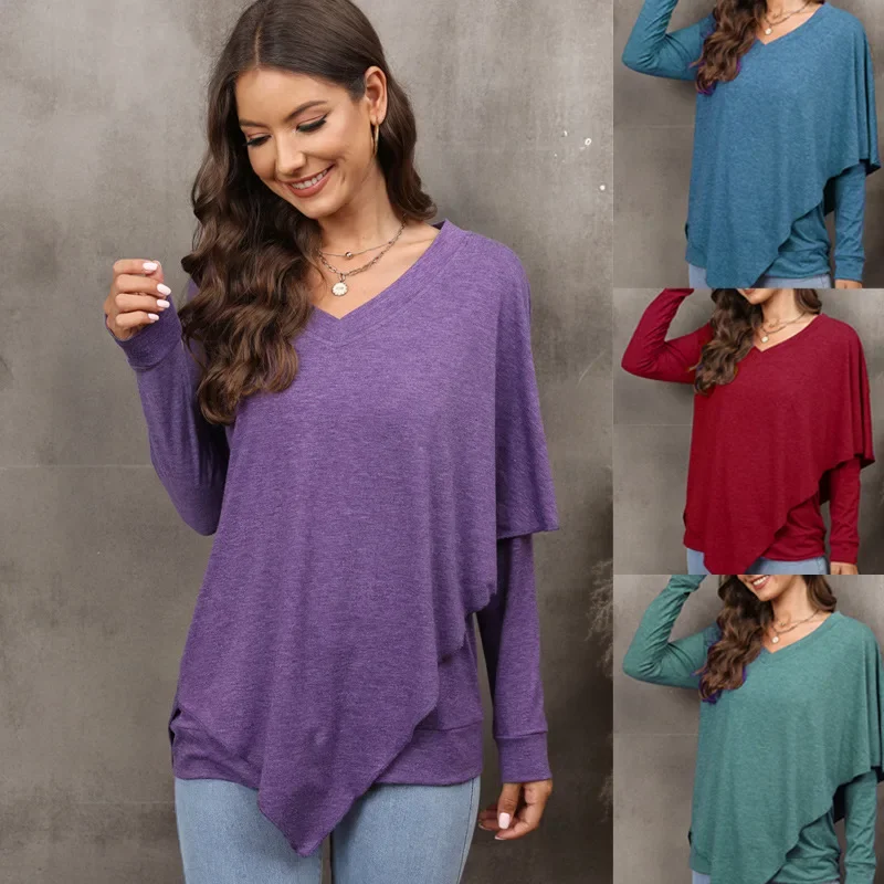 Spring Casual Irregular T-shirts Y2k Tops Clothes Women V-neck Long Sleeve Fashion Streetwear Shirts & Blouses Camisas Y Blusas
Spring Casual Irregular T-shirts Y2k Tops Clothes Women V-neck Long Sleeve Fashion Streetwear Shirts & Blouses Camisas Y Blusas