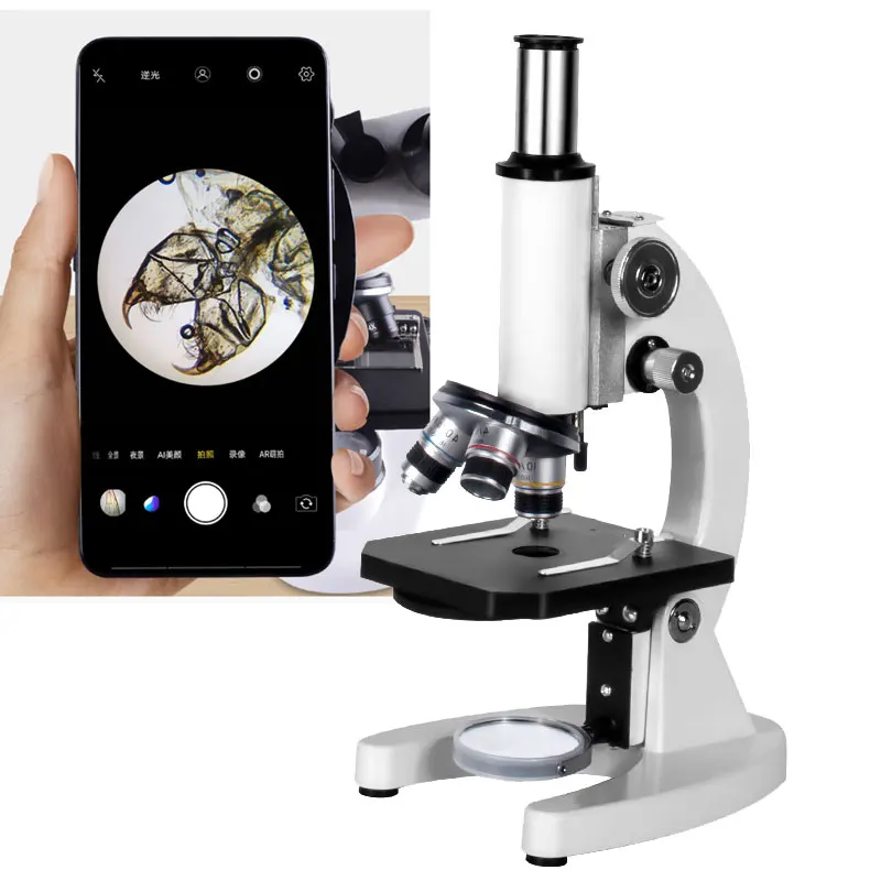 

40x-6000X оптический Биологический микроскоп с высоким увеличением, микроскоп для учеников средней школы и университета