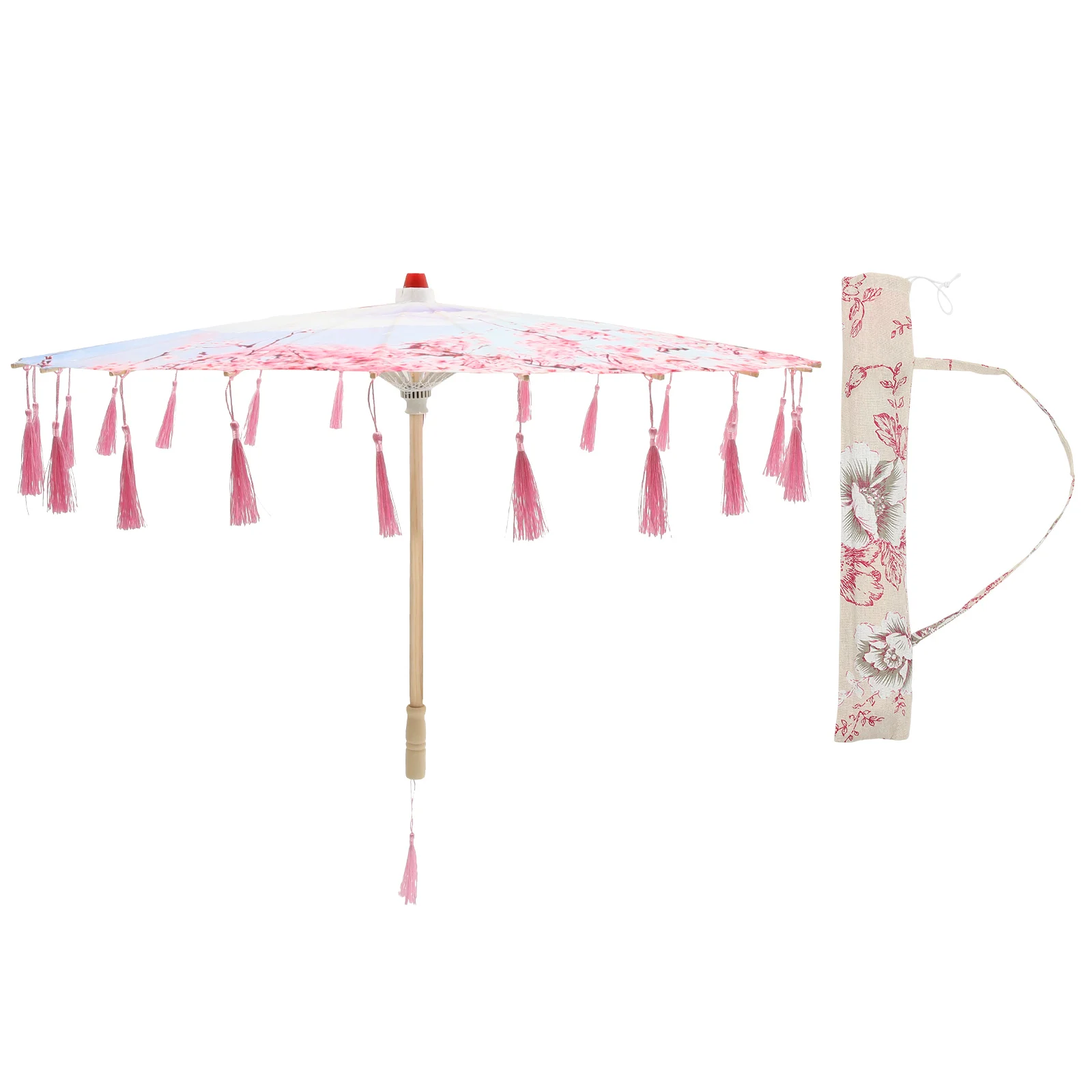 

Oil Paper Umbrella Classical Unique Chinese Clothing Tassel Photo Wooden Festival Decor Bride Outfit