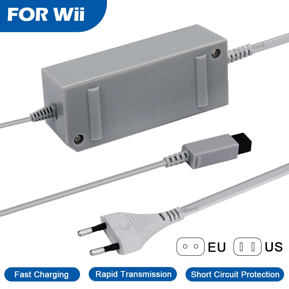 NEW For Wii Game Console AC Adapter 100-240V 12V 3.7A Home Wall Power Supply AC Charger Adapter EU US Plug High Quality NEW For Wii Game Console AC Adapter 100-240V 12V 3.7A Home Wall Power Supply AC Charger Adapter EU US Plug High Quality