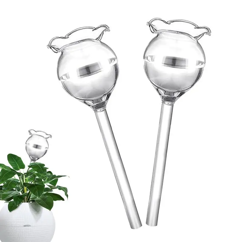 

Plant Watering Globes Cute Flower Automatic Plant Waterers Glass Self Watering Planter Insert For Indoor & Outdoor Plants Garden