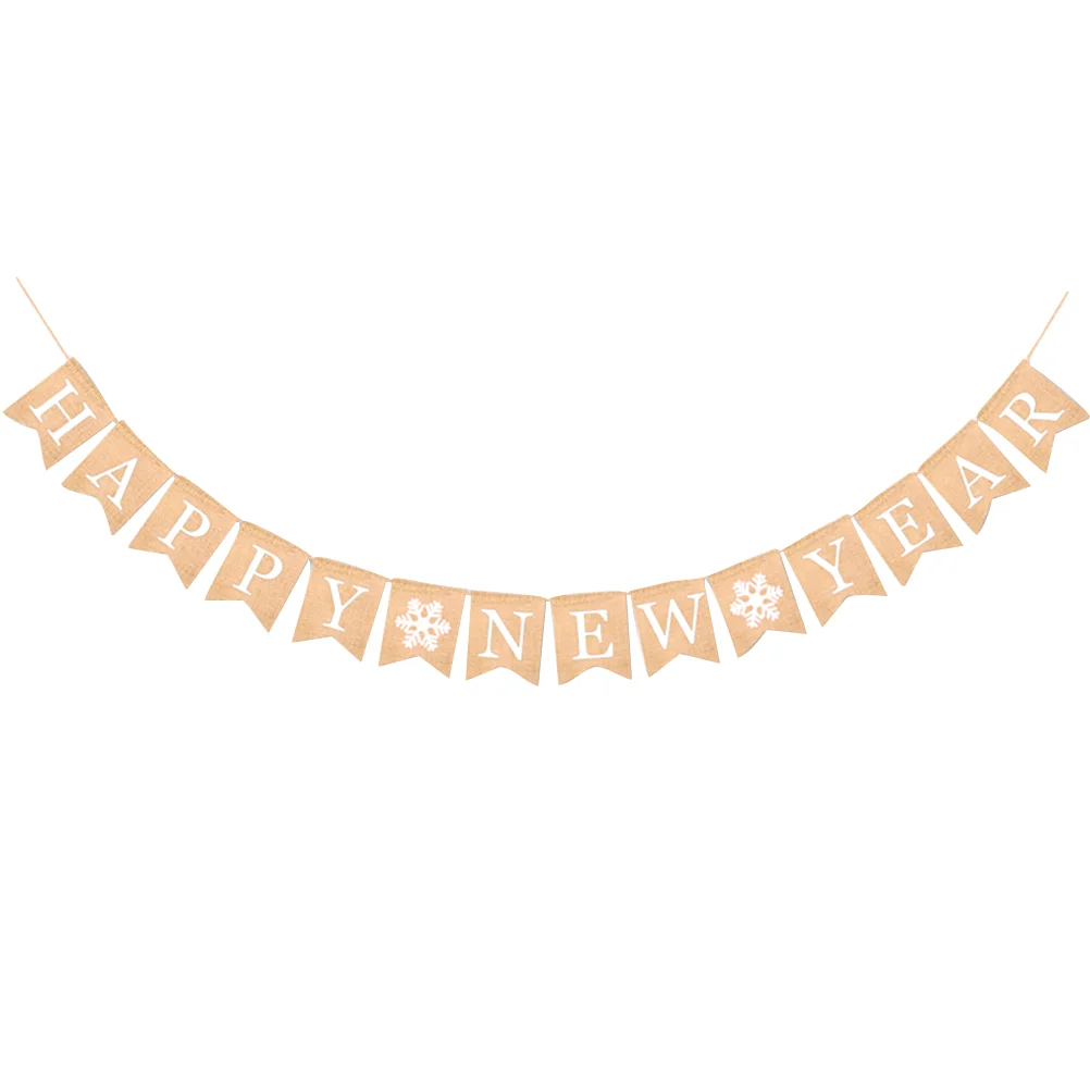 Holiday Bunting New Year Party Hanging Garland Vintage Burlap Banner Flower Garlands Happy
Holiday Bunting New Year Party Hanging Garland Vintage Burlap Banner Flower Garlands Happy