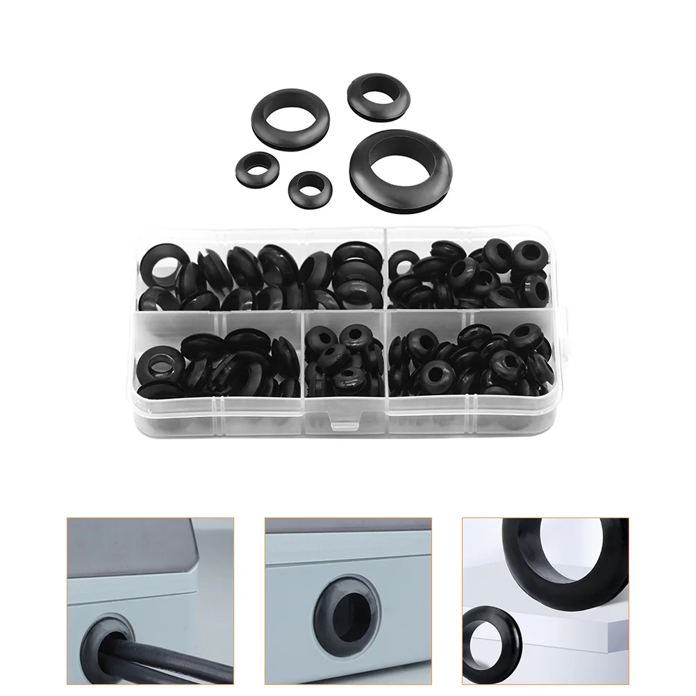 105 Pcs Wire Rubber Grommet Washers Hole Plugs Assortment Grommets Boxed Protection for Wiring Gasket Plumbing
105 Pcs Wire Rubber Grommet Washers Hole Plugs Assortment Grommets Boxed Protection for Wiring Gasket Plumbing
