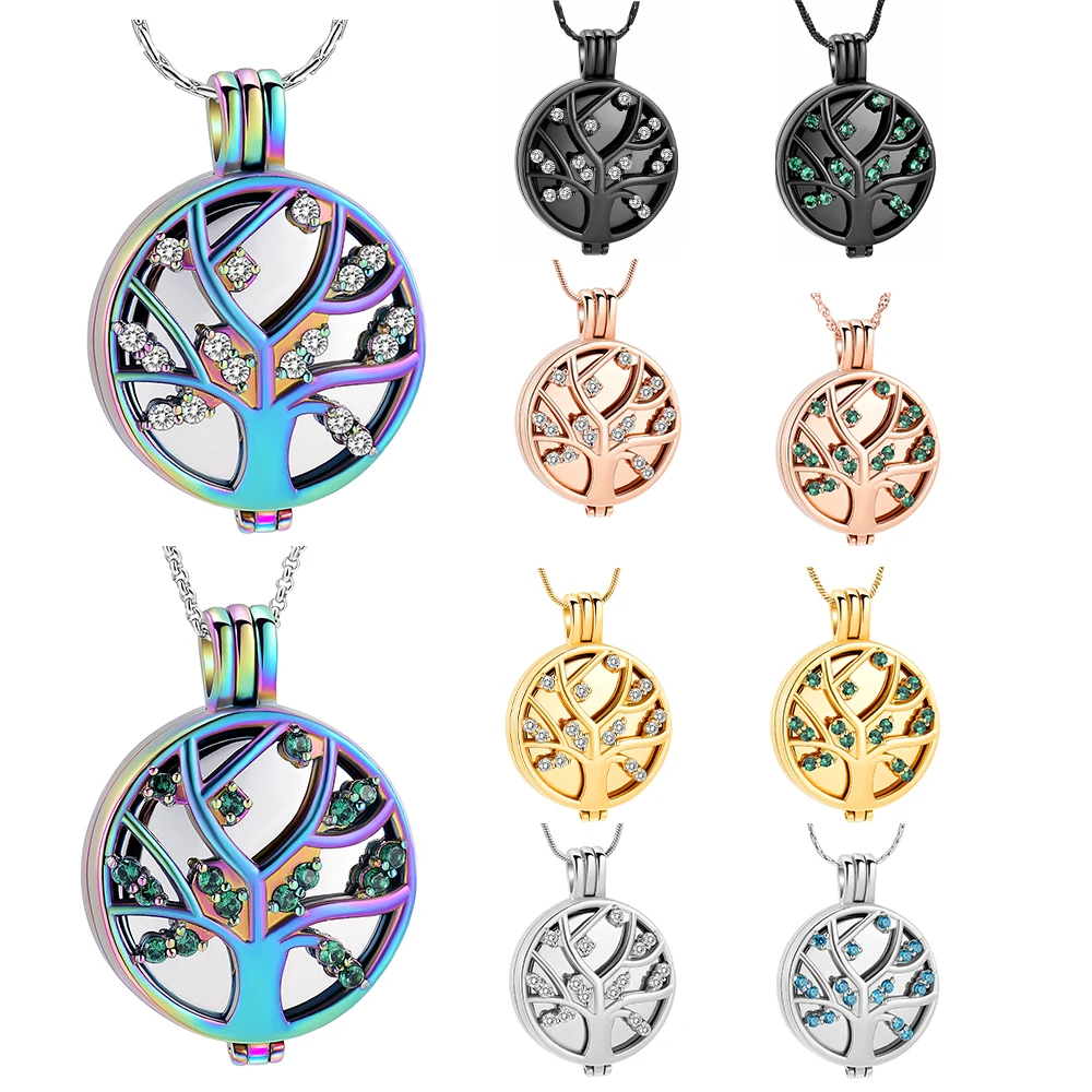 Customized Cremation Necklace Carve With Crystal Tree Pendant Stainless Steel For Ashes Keepsake For Party Gift Memorial Jewelry
Customized Cremation Necklace Carve With Crystal Tree Pendant Stainless Steel For Ashes Keepsake For Party Gift Memorial Jewelry