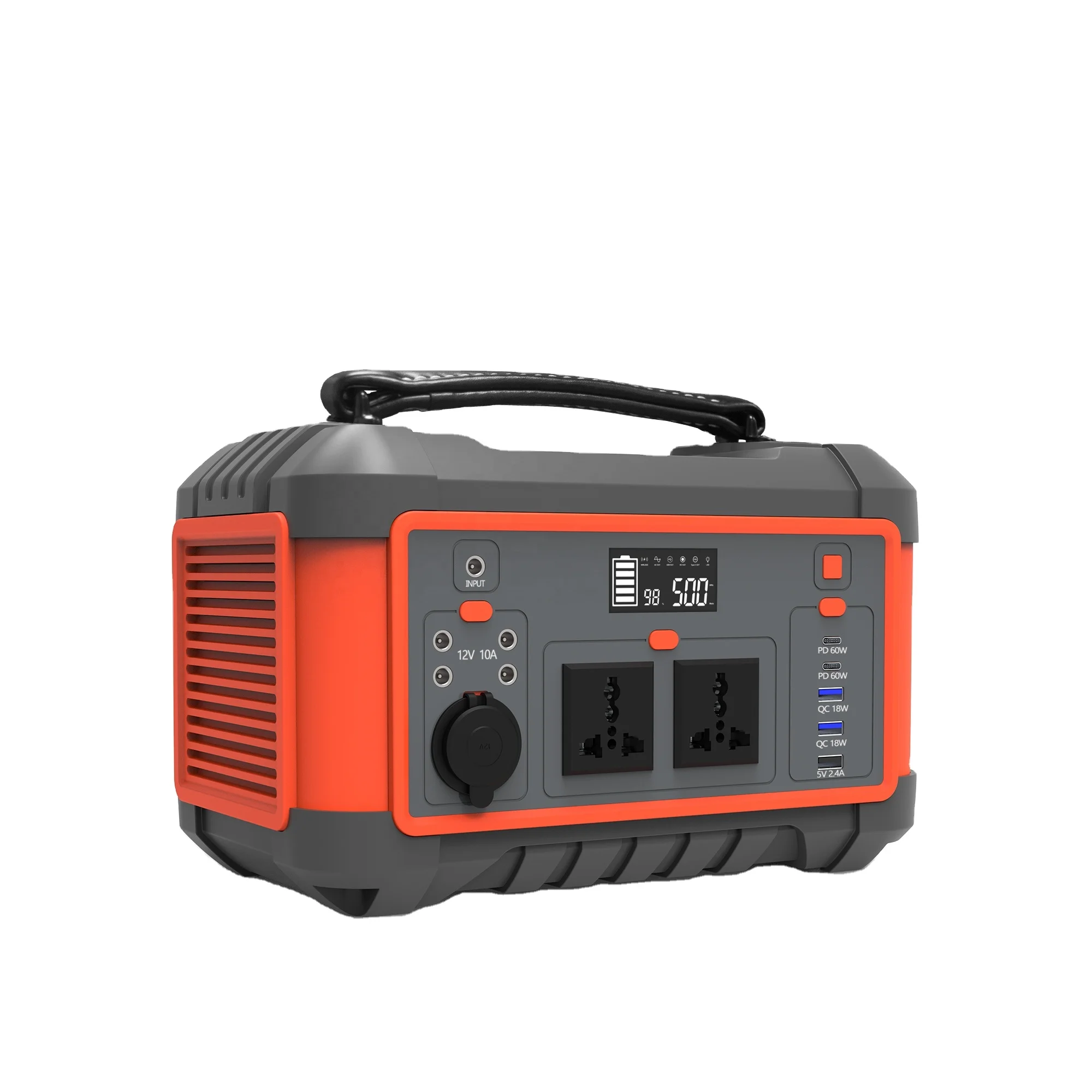 

TAICO Backup Battery Pack Portable Power Station 600W 555Wh Solar Generator With 600W Peak 555W AC Outlet