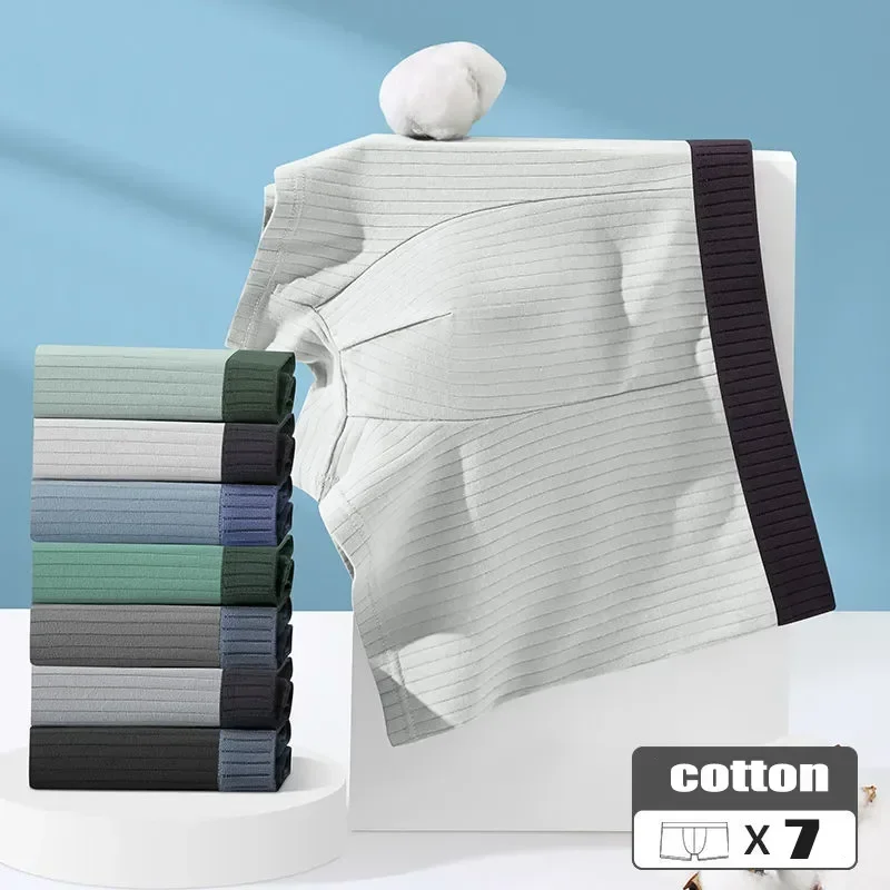 Pcs 7 Character Men's Shorts Breathable Boxer Stripe Size Panties Lingerie Cotton Underpants Plus Underwear Sexy Mens Soft
Pcs 7 Character Men's Shorts Breathable Boxer Stripe Size Panties Lingerie Cotton Underpants Plus Underwear Sexy Mens Soft