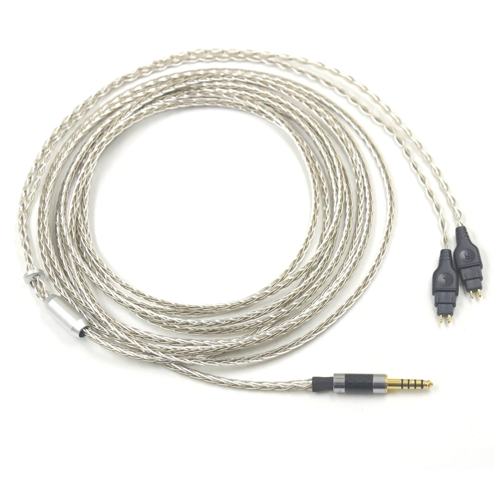 

High Purity Silver Mixed Braided Cable XLR 4.4mm For Sennheiser HD580 HD600 HD650 hd545 hd565 hd535 HD660S HDxxx