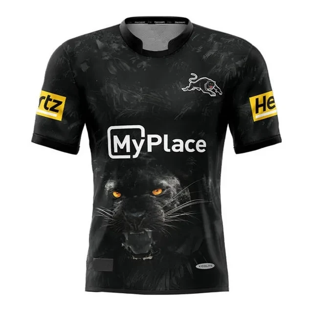 2024 футболка для регби Penrith Panthers-мужской размер: S-5XL (печать по индивидуальному номеру имени)
2024 футболка для регби Penrith Panthers-мужской размер: S-5XL (печать по индивидуальному номеру имени)