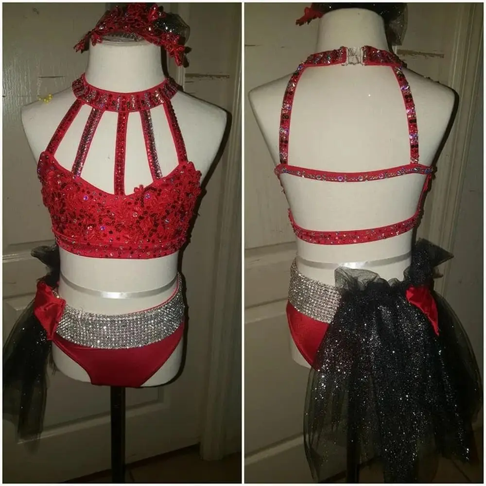 LIUHUO Ladies Red Turtleneck Cutout Bra Top Pole Dance Dress Diamond Competition Show
LIUHUO Ladies Red Turtleneck Cutout Bra Top Pole Dance Dress Diamond Competition Show