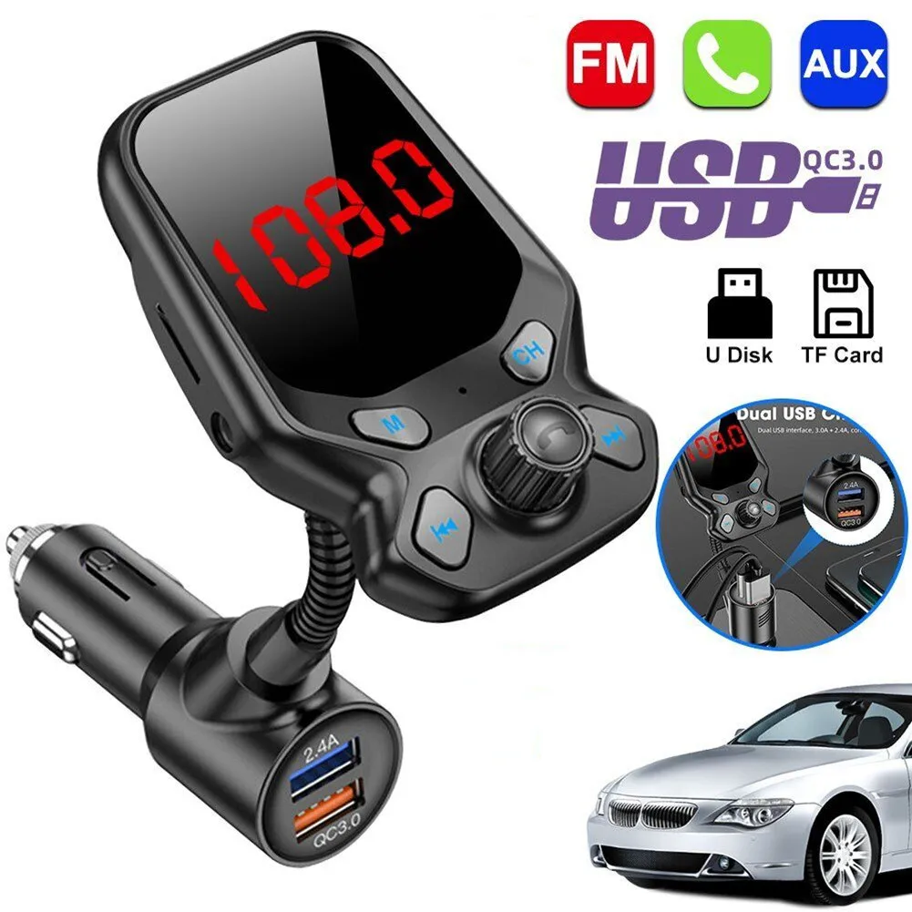 Wireless MP3 Player Radio Adapter Blue Tooth FM Transmitter Car FM Transmitter 1.8in Colour Screen 87.5MHz-108MHz Durable New
Wireless MP3 Player Radio Adapter Blue Tooth FM Transmitter Car FM Transmitter 1.8in Colour Screen 87.5MHz-108MHz Durable New