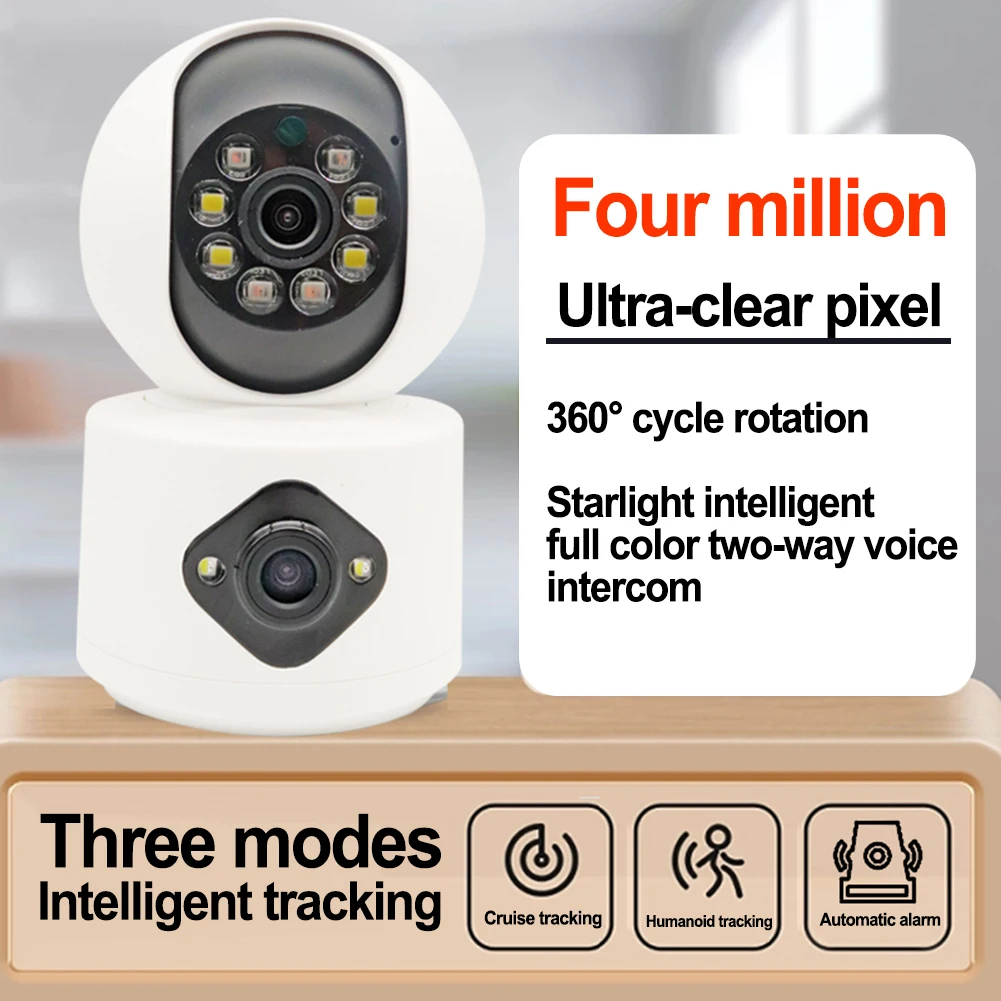 Wifi Surveillance Camera Baby Monitor 1080p CCTV HD Smart IP Security Camera Two Way Talk Night Vision Intelligent Tracking
Wifi Surveillance Camera Baby Monitor 1080p CCTV HD Smart IP Security Camera Two Way Talk Night Vision Intelligent Tracking