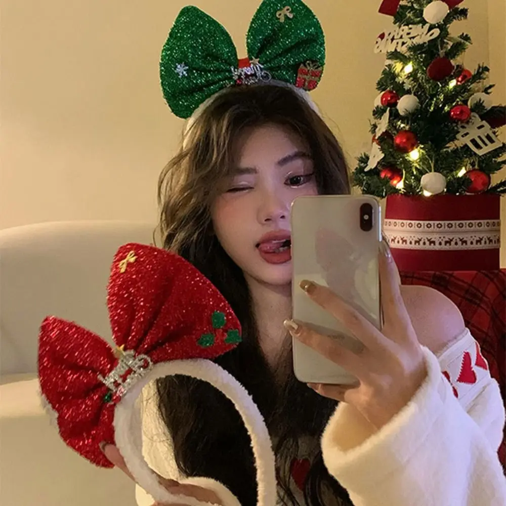 Plush Bowknot Hair Hoop Gift Shiny Snowflower Christmas Headband Head Wrap Non-slip Christmas Hairband Cosplay
Plush Bowknot Hair Hoop Gift Shiny Snowflower Christmas Headband Head Wrap Non-slip Christmas Hairband Cosplay