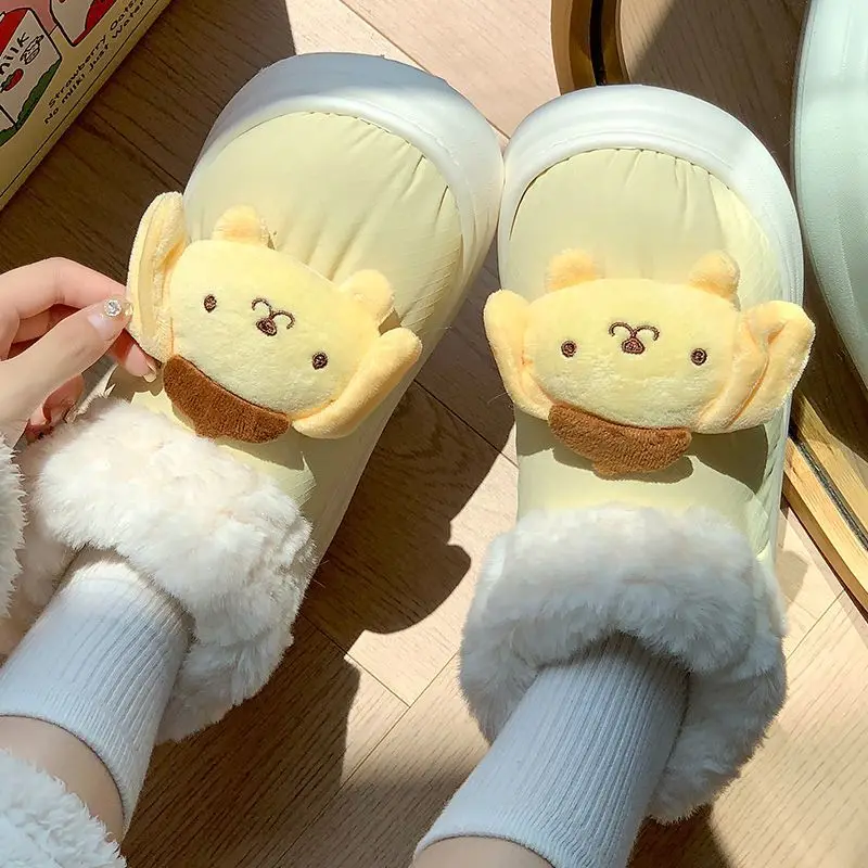 Kawaii Sanrio Cotton Slippers Cinnamoroll Accessories Cute Anime Winter Waterproof Home Padded Warm Shoes Toys for Girls Gift
Kawaii Sanrio Cotton Slippers Cinnamoroll Accessories Cute Anime Winter Waterproof Home Padded Warm Shoes Toys for Girls Gift