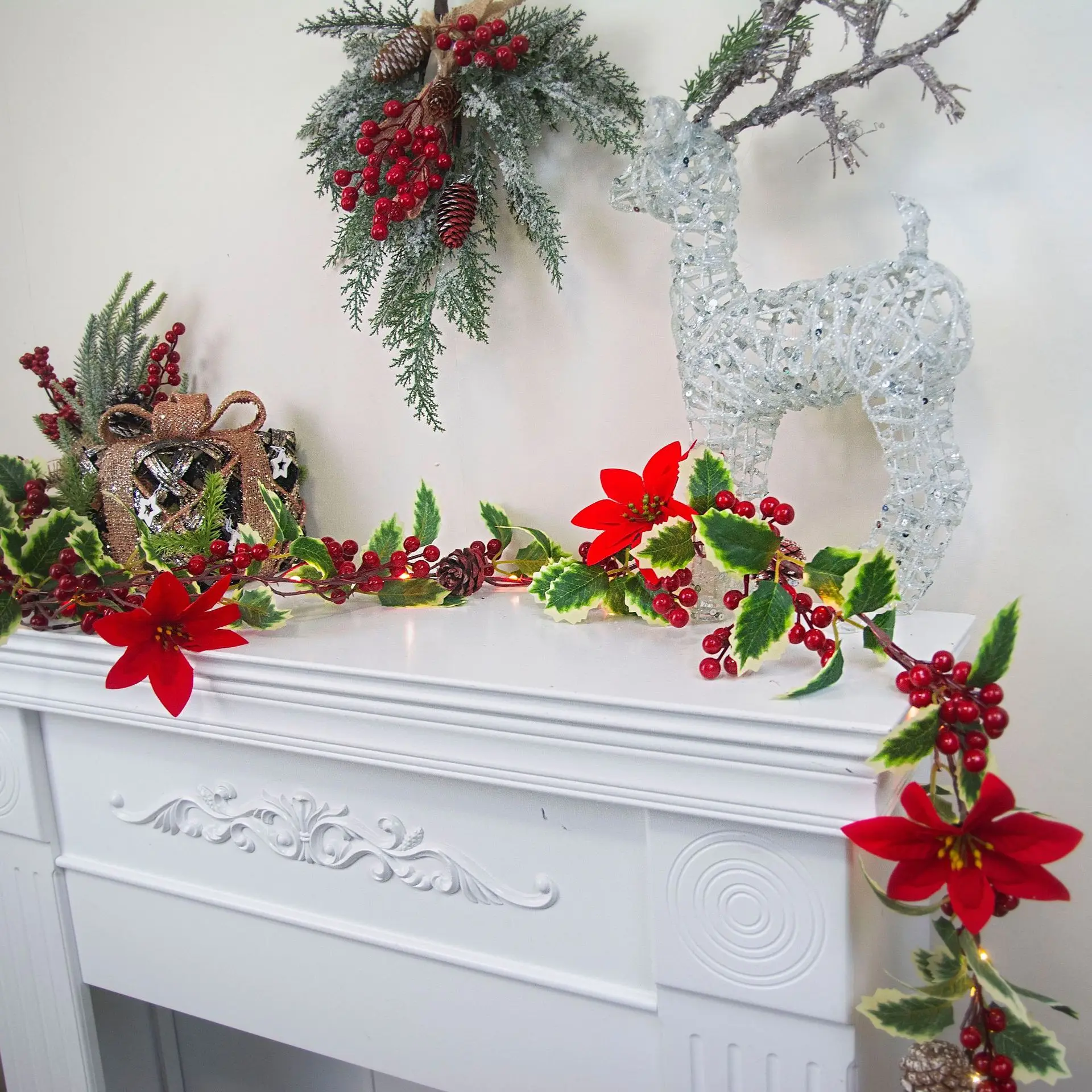 Christmas Rattan Garland Decorative Christmas Garland Artificial Xmas Tree Rattan Banner Hanging Decoration Party Wreath
Christmas Rattan Garland Decorative Christmas Garland Artificial Xmas Tree Rattan Banner Hanging Decoration Party Wreath