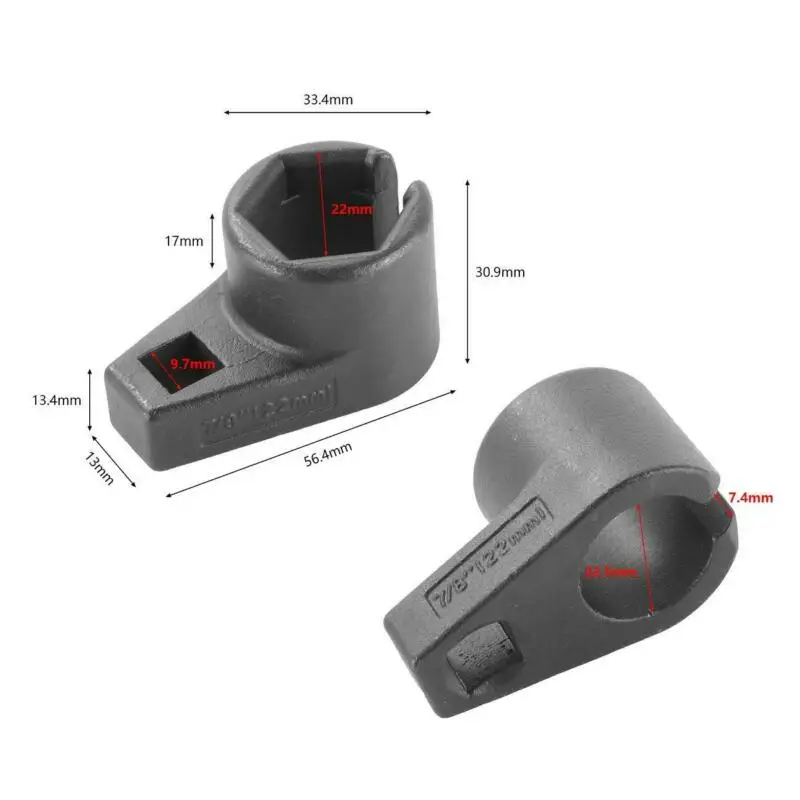 22mm Socket Removal Tool 7/8-Inch Black DIY Equipment O2 Offset Oxygen Sensor Steel Universal Wrench 1pc Useful
22mm Socket Removal Tool 7/8-Inch Black DIY Equipment O2 Offset Oxygen Sensor Steel Universal Wrench 1pc Useful