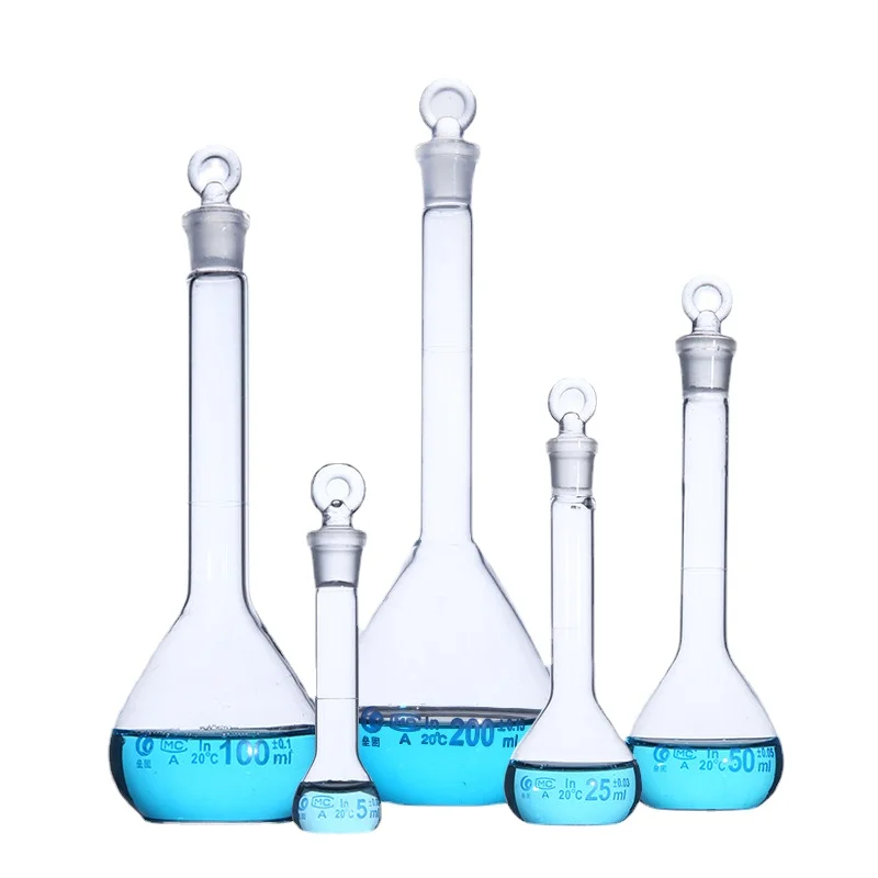 5ml to 1000ml Various Capacity Clear Glass Volumetric Flask with Stopper, the Quantitative Bottle
5ml to 1000ml Various Capacity Clear Glass Volumetric Flask with Stopper, the Quantitative Bottle
