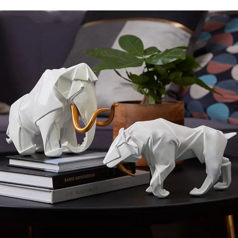 Resin Animal Ornaments Home Decoration Accessories White Brown Elephant Tiger Statue Desktop Furnishings Crafts Decor Figurines
Resin Animal Ornaments Home Decoration Accessories White Brown Elephant Tiger Statue Desktop Furnishings Crafts Decor Figurines