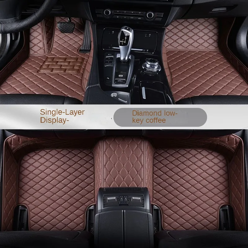 

YUCKJU Custom Leather Car Mats For Jeep All Models Renegade Compass Cherokee Patriot Wrangler Accessories Automotive Carpet