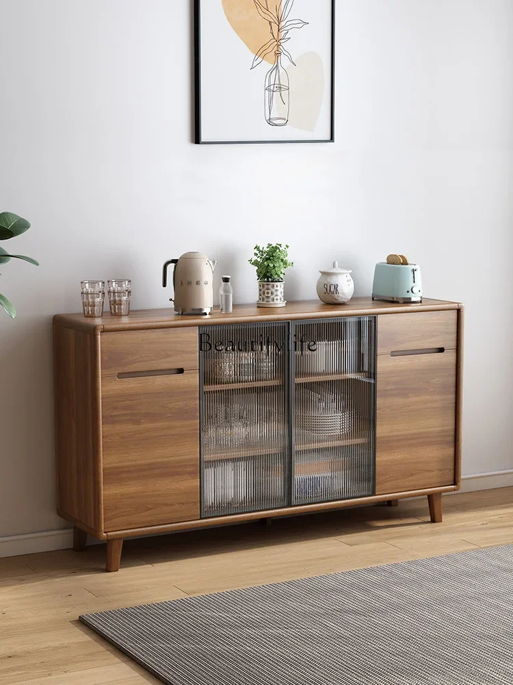 Solid Wood Frame Sideboard Cabinet Modern Minimalist Living Room Wine Cabinet Kitchen Storage Organizer
Solid Wood Frame Sideboard Cabinet Modern Minimalist Living Room Wine Cabinet Kitchen Storage Organizer