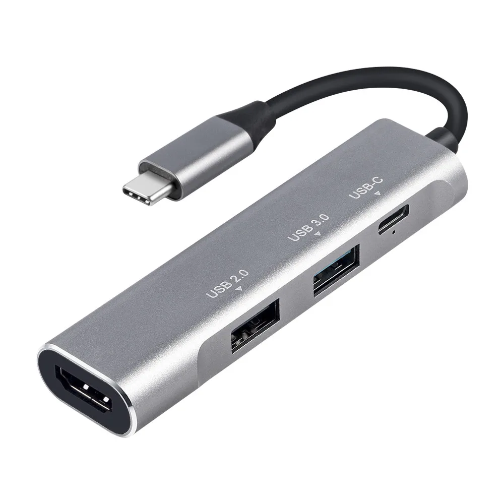 Фото Thunderbolt 3 адаптер USB Type C Hub HDMI-совместимый 4K Поддержка Samsung Dex mode USB-C Dock с PD для MacBook
