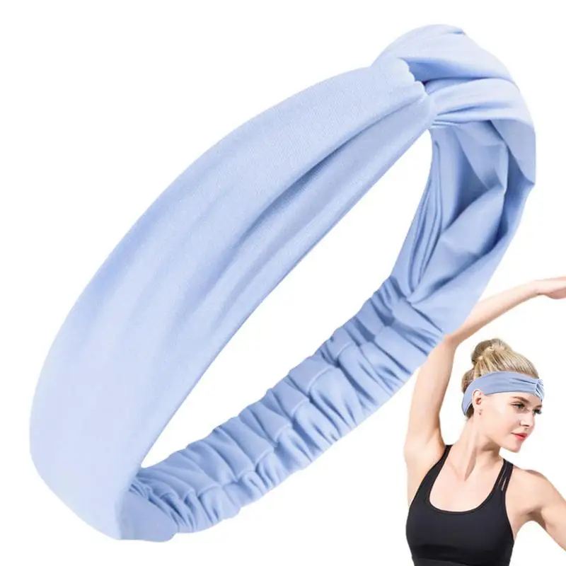 

Exercise Headbands For Women Knotted Headband For Workouts Strong Elasticity Non-Slip Not Pulling Hair For Makeup Reunion Go Out
