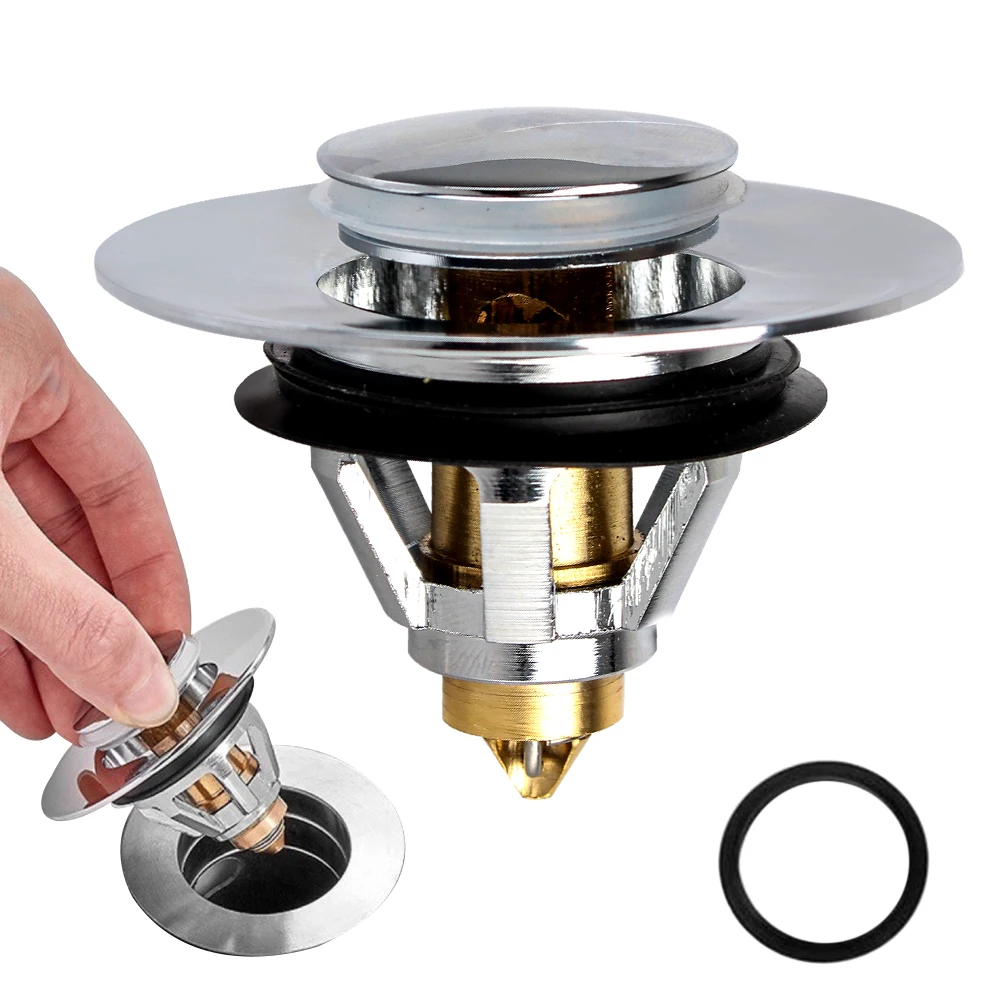 Press Type Bounce Universal Bounce Core Shower Sink Strainer Basin Pop-up Drain Filter Washbasin Leaking Plug
Press Type Bounce Universal Bounce Core Shower Sink Strainer Basin Pop-up Drain Filter Washbasin Leaking Plug