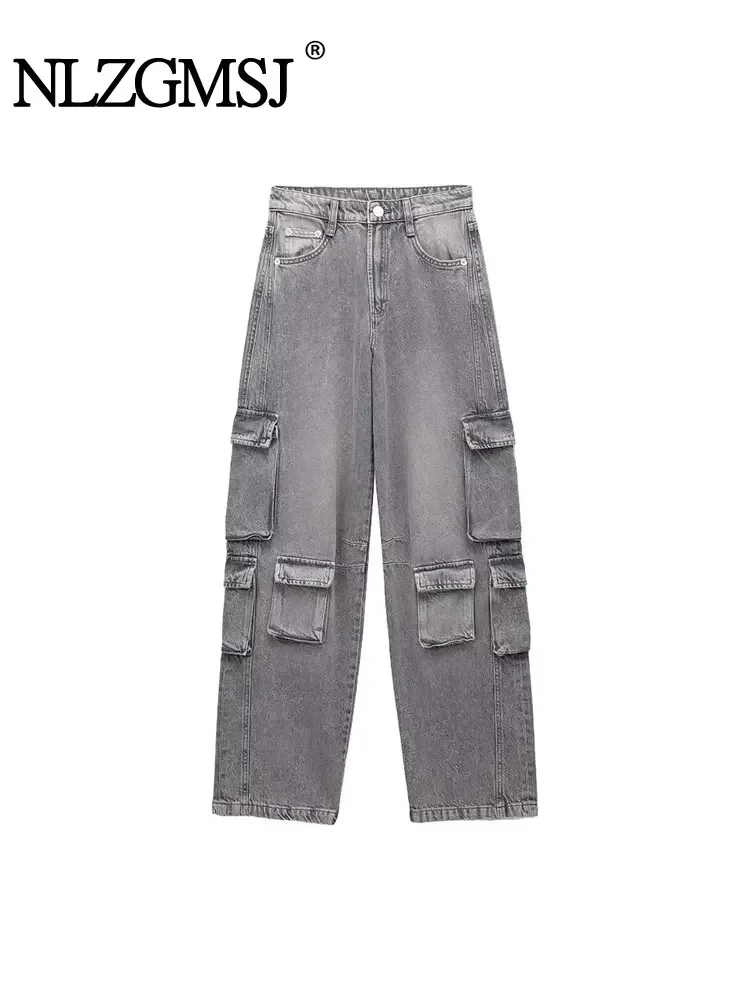 Nlzgmsj TRAF Cargo Pants Women Jeans Vintage Street Distressed Wash Baggy Jeans Women Casual Wide Leg Jeans Woman Pants
Nlzgmsj TRAF Cargo Pants Women Jeans Vintage Street Distressed Wash Baggy Jeans Women Casual Wide Leg Jeans Woman Pants