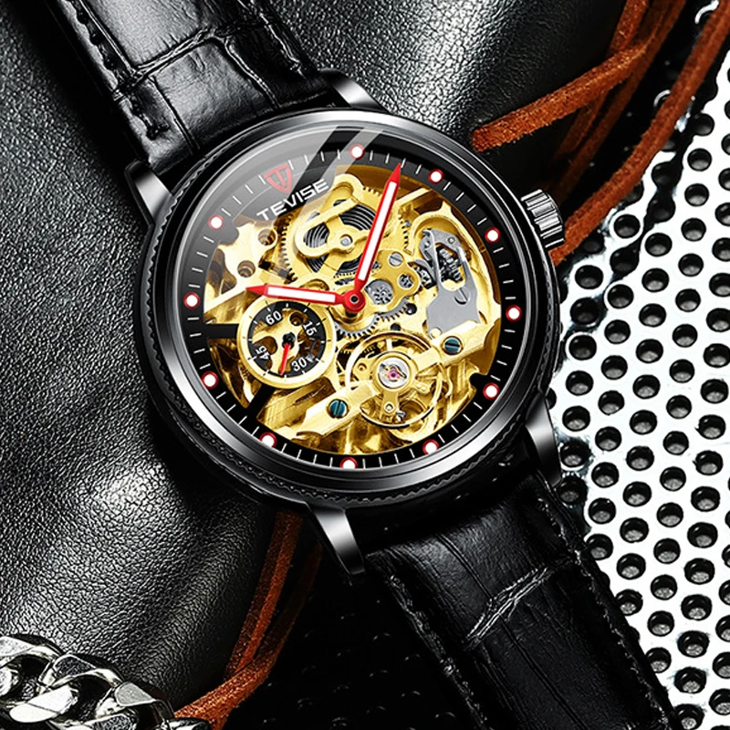 3D Skeleton Mechanical Watch for Men Tourbillon Automatic Mens Watches Business Wristwatch Waterproof Gold Relogio Masculino New
3D Skeleton Mechanical Watch for Men Tourbillon Automatic Mens Watches Business Wristwatch Waterproof Gold Relogio Masculino New