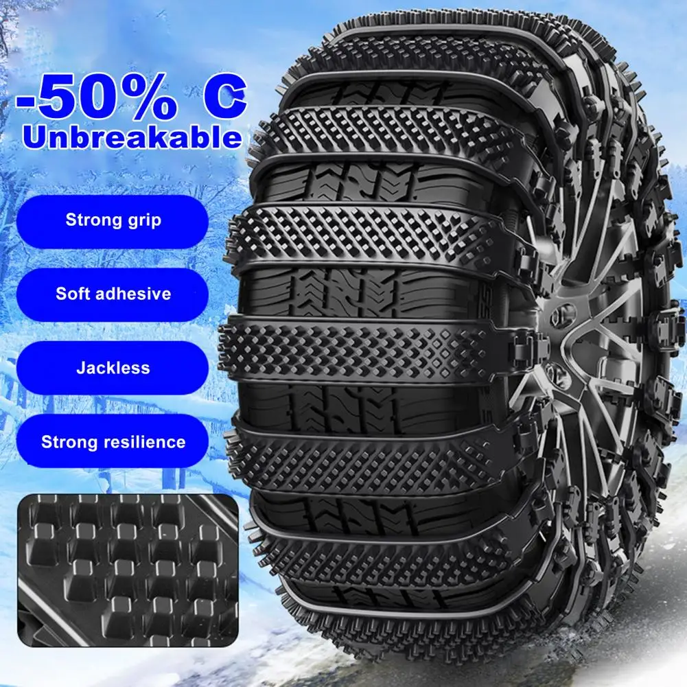 

Easy Installation Tire Chain Lightweight Car Tire Chain Universal Suv Truck Off-road Vehicle Pickup Auto Tire Wheel Emergency