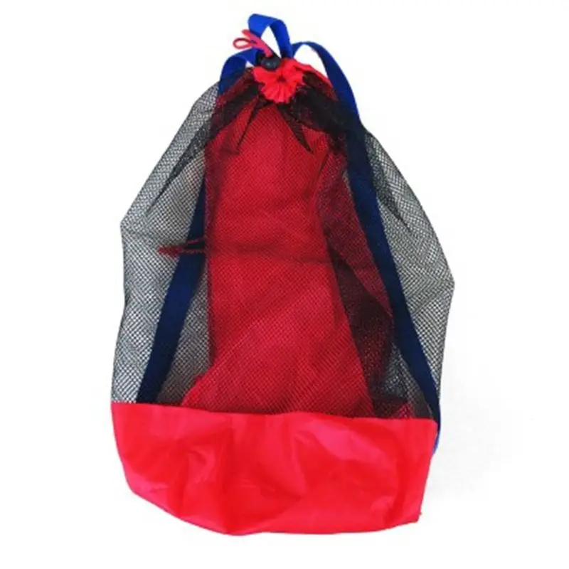 

Q0KB Cloth Mesh Bag for Kids Sand for Play Castle Beach Bath Storing Collection