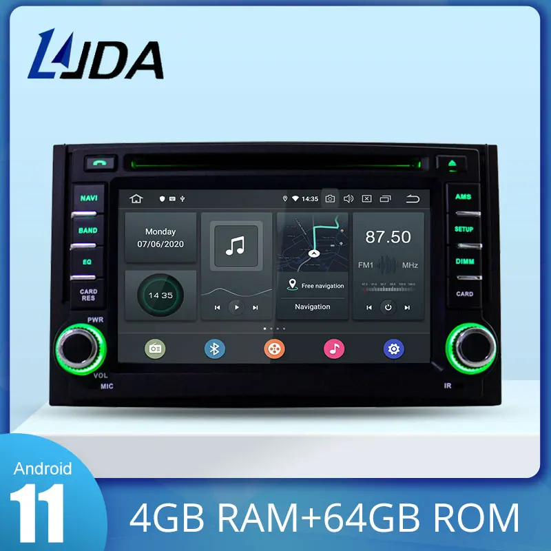 Автомобильный DVD-плеер LJDA Android 11 для Hyundai H1 Grand Starex 2007-2015 GPS-навигация стерео 2Din
