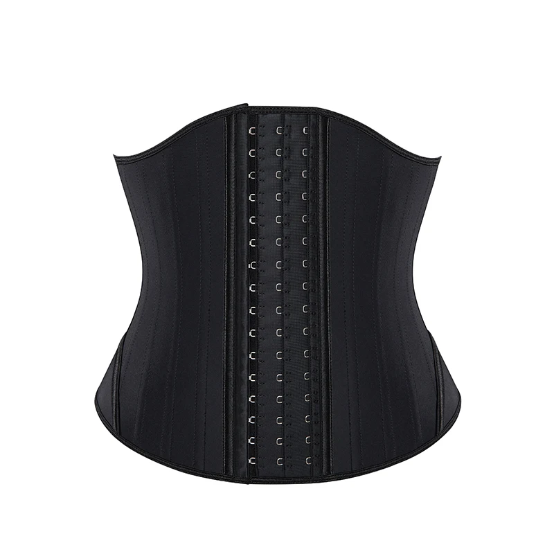 

Short Torso Steel Bones Latex Waist Trainer Corset Body Shapewear Women Tummy Shaper Belly Belly Sheath Sllimming Belt