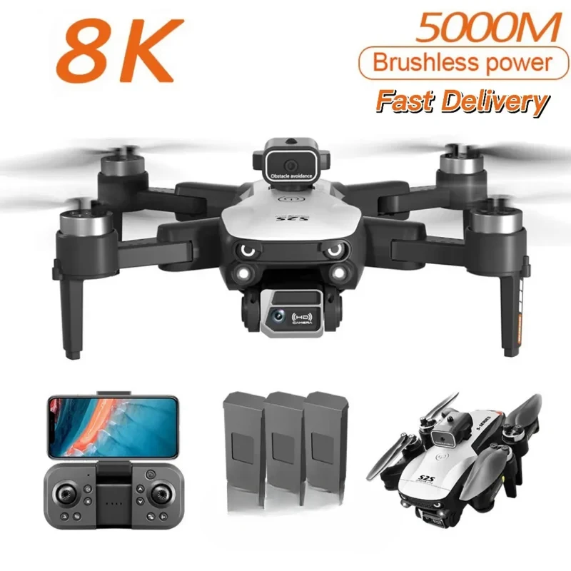 

New S2S 8K Drone Photography Dual-Camera Brushless Professional HD Aerial Omnidirectional Obstacle Avoidance Quadrotor Drone