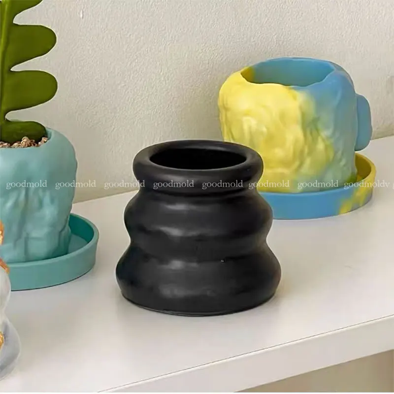 Simple Flower pot Silicone mold Concrete Plaster Vase Pen holder Mold Succulent Container Cement Flower Pot Molds
Simple Flower pot Silicone mold Concrete Plaster Vase Pen holder Mold Succulent Container Cement Flower Pot Molds