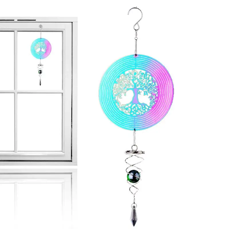 3D Sun Catching Wind Chimes Wind Spinner Chime Rotating Colorful Wind Catcher Garden Ornaments for Garden Courtyard Window
3D Sun Catching Wind Chimes Wind Spinner Chime Rotating Colorful Wind Catcher Garden Ornaments for Garden Courtyard Window