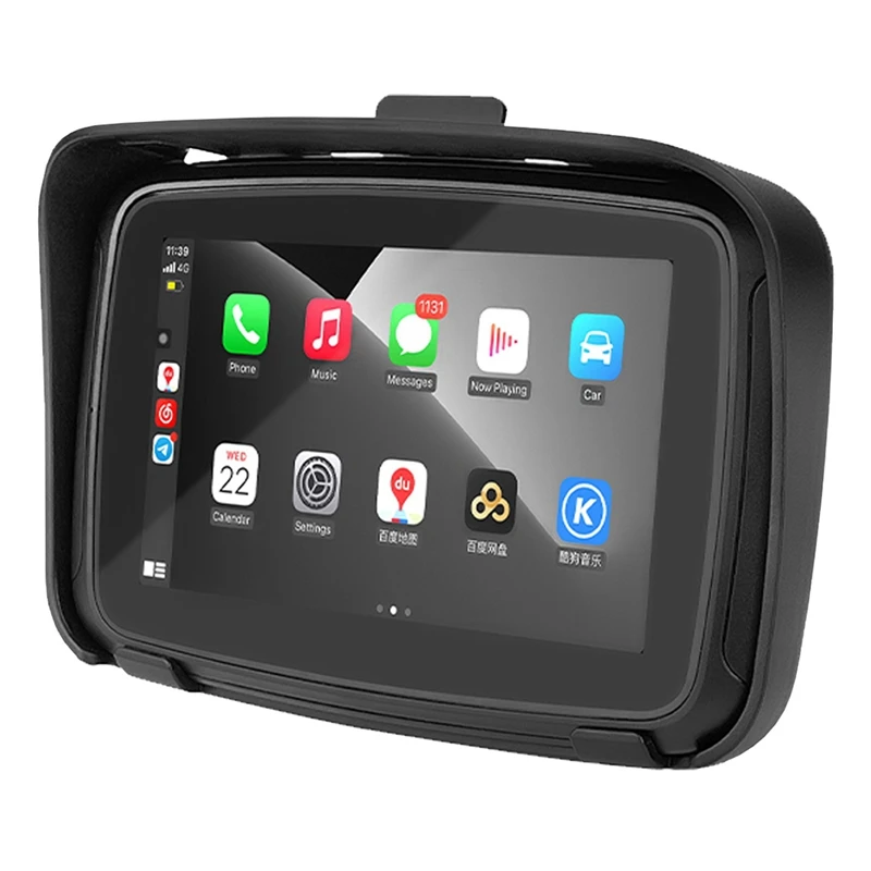 

IPX7 Motorcycle Waterproof Displa 5 Inch Motorcycle Wireless Apple Carplay Android Auto Portable Navigation Screen