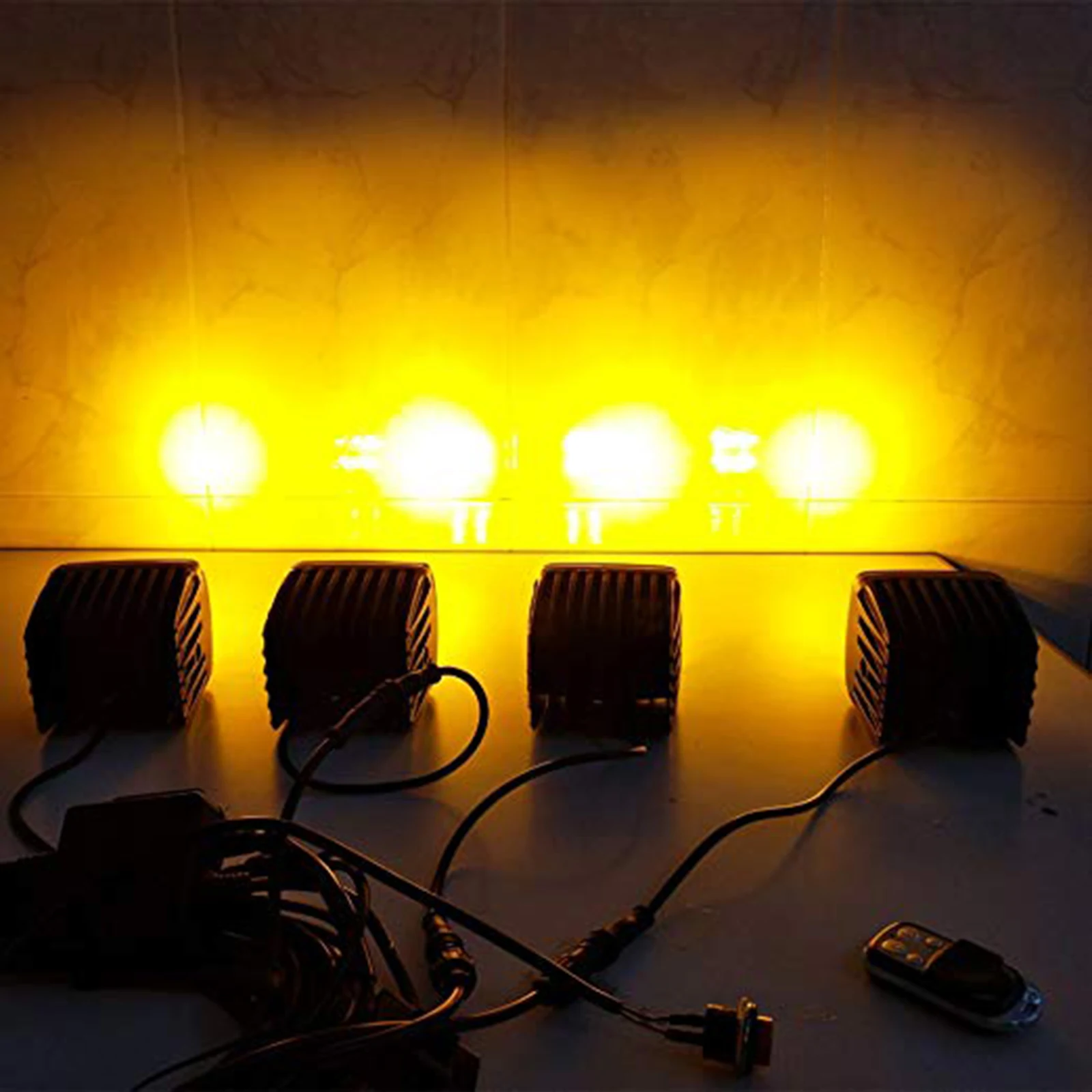 4x 3 Inch 96W Amber White Dual Color LED Pod Lights Cube 8 Modes Strobe Offroad Fog Lights Spot Flood Driving w/ Memory Function
4x 3 Inch 96W Amber White Dual Color LED Pod Lights Cube 8 Modes Strobe Offroad Fog Lights Spot Flood Driving w/ Memory Function