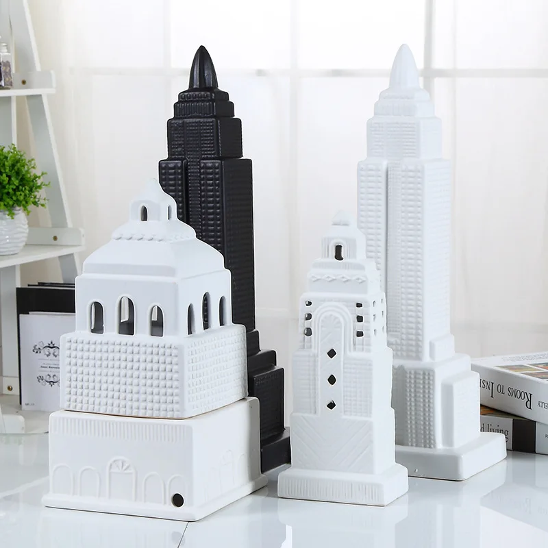 Simple household white high-rise house ceramic arts and crafts decoration creative castle architectural furnishings
Simple household white high-rise house ceramic arts and crafts decoration creative castle architectural furnishings