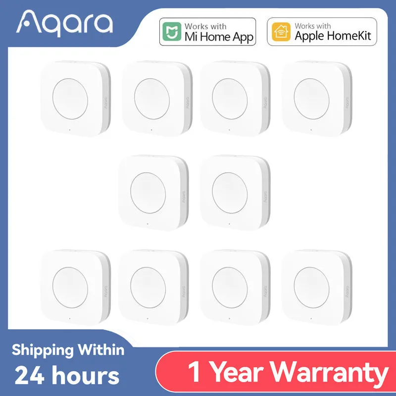 Aqara Smart Wireless Mini Switch Sensor Zigbee Connection Remote One Key Control Button Home Security Work With Mi Home Homekit
Aqara Smart Wireless Mini Switch Sensor Zigbee Connection Remote One Key Control Button Home Security Work With Mi Home Homekit