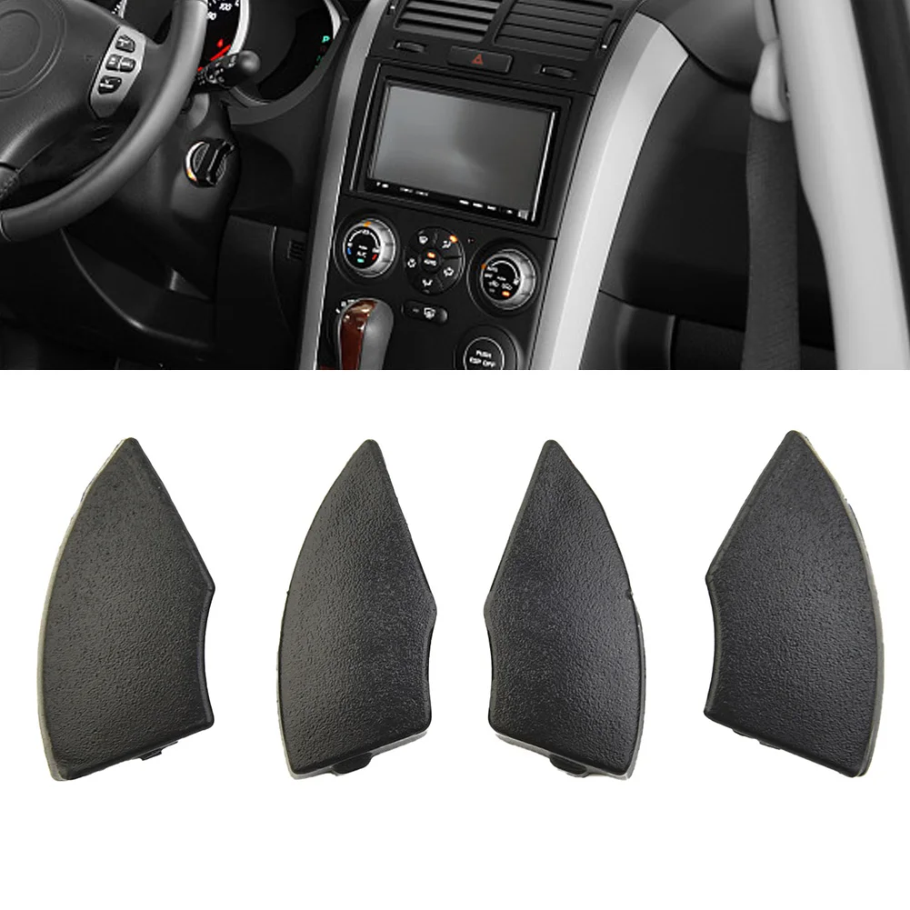 

4pcs Button Black Trim Mold Cover Removal Point Holes For Fiat 500 Radio From 2008 Onwards High-quality Materials&durable